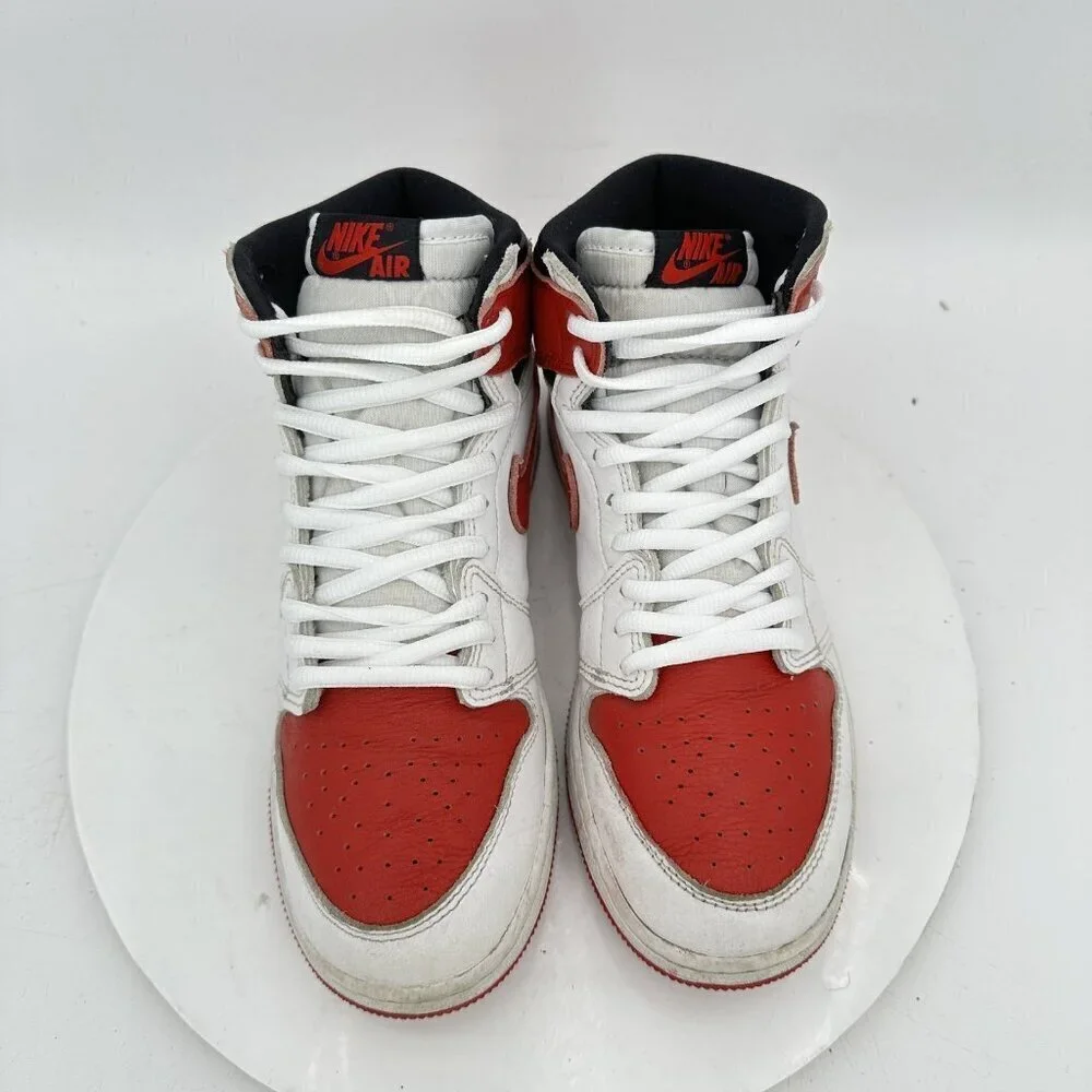 Nike Air Jordan 1 Retro High Youth Size 7Y Women 8.5 575441-161 Red White Shoes